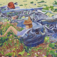 工藤麻紀子 "誰もいないと思った" 2012 181.5 x 227.0 cm oil on canvas