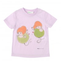 ふうせんマムアンちゃんTシャツ（キッズ、ラベンダー）