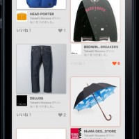 ライク・シェアされたアイテムや新商品などが流れてくる