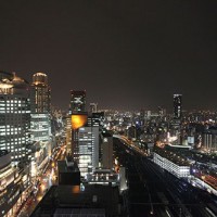 会場であるホテルグランヴィア大阪からの夜景