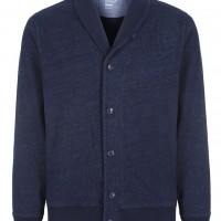 Indigo Shawl Collar Fleece