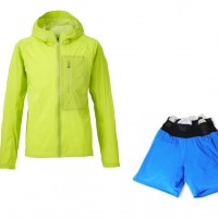 （左）THE NORTH FACE Light Speed Hoodie／1万8,000円＋税、（右）THE NORTH FACE Flyweight Racing Short／8,600円＋税