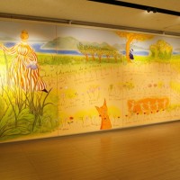 高松赤十字病院の西玄関に描いた作品の原画