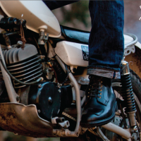 Grenson×Edwin Europe×Blitz Motorcyclesのモトサイクルブーツ発表会の様子