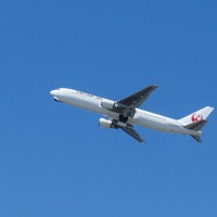 滑空する機体を間近で眺められるのも空港ならでは