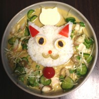 「猫顔カレー」