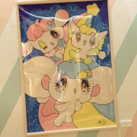 オリジナルキャラクター「めろ、るう、きゅん」イラストも販売