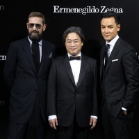 左より、ステファノ・ピラーティ氏、パク・チャヌク氏、ダニエル・ウー氏