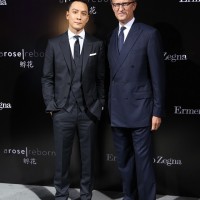 左より、エルメネジルド・ゼニア執行副社長パオロ・ゼニア氏、ダニエル・ウー氏