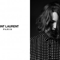 SAINT LAURENT PERMANENT COLLECTION / CLASSIC YSL POLKA DOT  SILK