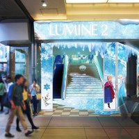 「LUMINE CHRISTMAS WORLD OF ICE」のインタラクティブイルミネーション