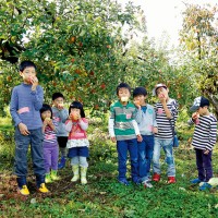 「こども芸術の家」プロジェクト“食×アートのピクニック ふくしましま2014”の様子