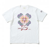 レインボーカラーの四葉のクロバー柄Tシャツ（1万円）