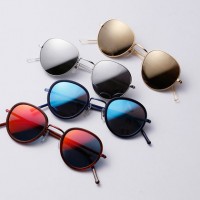 「metallic sun glasses」