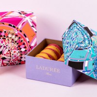 エミリオ・プッチ（EMILIO PUCCI）と、マカロンメゾン、ラデュレ（LADUREE）とのコラボレーションコレクション