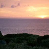 地元の人も夕陽を見に来ると言うオススメの場所