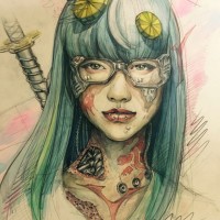 「グラウンド ワイ」がアーティストの笹田靖人が描いた「GIRL」をデザインソースにしたコラボレーションアイテムを展開