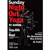 アムニー主催のラウンジヨガイベント「SUNDAY NIGHT OUT YOGA」が六本木のRAULにて開催