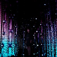 チームラボの「teamLab Exhibition, Walk through the Crystal Universe」が銀座で開催