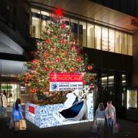 渋谷ヒカリエのクリスマスプロモーション「Shibuya Hikarie Christmas 2015 ～WONDERLAND～」／「ドリームズ・カム・トゥルー」とコラボレーションしたクリスマスツリー