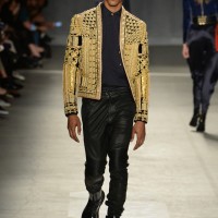 H&Mとバルマンによるコラボレーションコレクション「Balmain × H&M」のショーがニューヨークのウォール街で開催