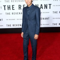 映画『The Revenant』のワールドプレミアでレオナルド・ディカプリオがジョルジオ アルマーニを着用