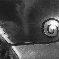 Robert Smithson’s Spiral Jetty, 1970. FromTroublemakers (c) Gianfranco Gorgoni.