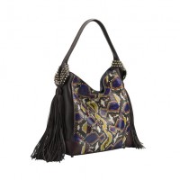 ELOISE HOBO PYTHON PALETTE/CALF EMP/ FRINGES MULTI/FUSAIN（39万7,000円）