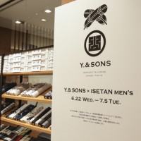 伊勢丹メンズ館に初登場したY.＆SONS（ワイ＆サンズ）