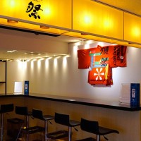 「ISETAN SAKE マルシェ」の会場内にある獺祭のバー（伊勢丹新宿店本館7階催物場）