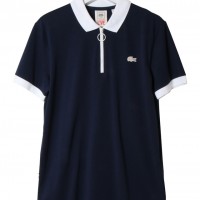 「ZIPPED POLO WITH ERGULAR COLLAR_navy&white」（1万7,000円）