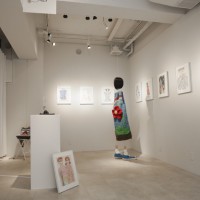 阿佐ヶ谷TAV GALLERYで開催されていた「村上千明の絵画展」の会場