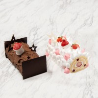 「ブッシュ・ド・ノエル」（チョコレート／4,000円、ストロベリー／4,400円）