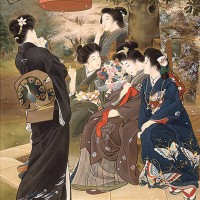 鏑木清方「嫁ぐ人」 1907（明治40）年 絹本着色、一幅 182.8×115.4cm 鎌倉市鏑木清方記念美術館蔵 ※5月20日からの展示