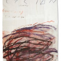 SCARF 'NYMPHIDIA'(2016) by Cy Twombly