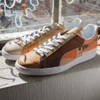 プーマとspoken words projectのコラボスニーカー「PUMA BASKET FOR SWP」（2万5,000円）が数量限定発売