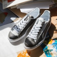 プーマとspoken words projectのコラボスニーカー「PUMA BASKET FOR SWP」（2万5,000円）が数量限定発売