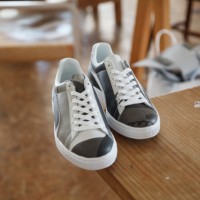 プーマとspoken words projectのコラボスニーカー「PUMA BASKET FOR SWP」（2万5,000円）が数量限定発売