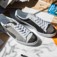 プーマとspoken words projectのコラボスニーカー「PUMA BASKET FOR SWP」（2万5,000円）が数量限定発売