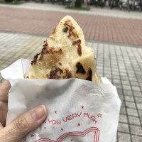 朝ごはん代わりの葱油餅（ネギ入りおやき）