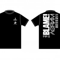 アクロニウムのボディに『BLAME!』のグラフィックがペイントされたTシャツ8,000円