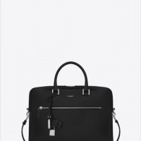 BRIEFCASE SAC DE JOUR SOUPLE IN BLACK GRAINED LEATHER.（21万5,000円）