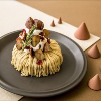 和栗のモンブランパンケーキ（1,380円）