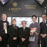 「LIBERTY LONDON × MORIGUCHI KUNIHIKO」オープニングセレモニーの様子