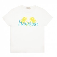 「HAWAÏEN T-SHIRT IN COTTON」ホワイト(White)/XS、S、M、L、XL （110ドル/12,370円）※レートは2017年11月17日(金)現在