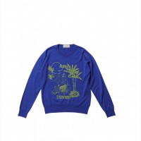 「JOHN SMEDLEY×bp mermaid ptニット」ブルー（4万6,000円）