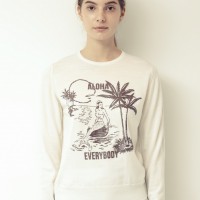 「JOHN SMEDLEY×bp mermaid ptニット」エクリュ（4万6,000円）