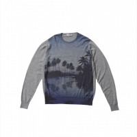 「JOHN SMEDLEY×bp hawaiiニット」グレー（4万6,000円）※1月24日展開予定