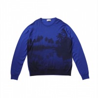 「JOHN SMEDLEY×bp hawaiiニット」ブルー（4万6,000円）※1月24日展開予定