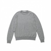 「JOHN SMEDLEY×bp back ptニット」グレー（4万6,000円）